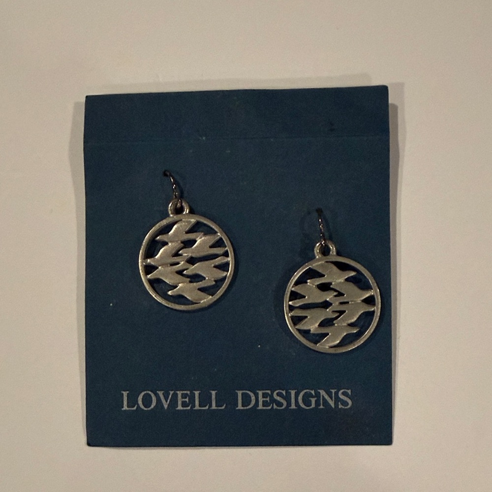 Lovell Designs Skydance Pewter Drop Earrings